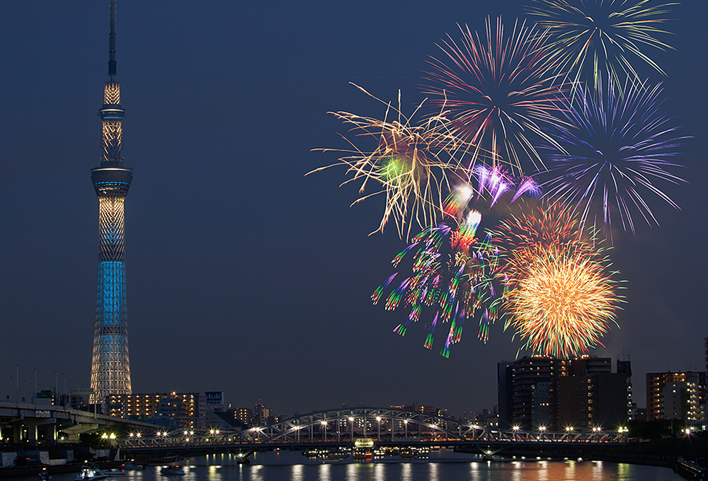 隅田川花火大会コース 乗船時間 16時 22時頃 浅草屋形船 船宿あみ清